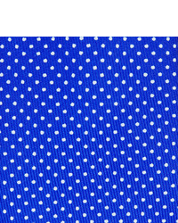 blaue gepunktete Seidekrawatte von Turnbull & Asser
