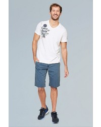 blaue gepunktete Shorts von Camp David