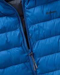 blaue gesteppte ärmellose Jacke von Barbour