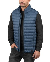 blaue gesteppte ärmellose Jacke von BLEND