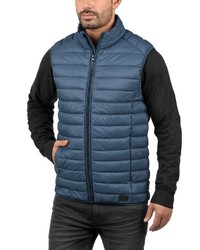 blaue gesteppte ärmellose Jacke von BLEND