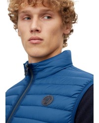 blaue gesteppte ärmellose Jacke von Marc O'Polo