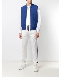 blaue gesteppte ärmellose Jacke von Z Zegna