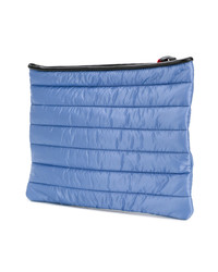 blaue gesteppte Clutch von Moncler