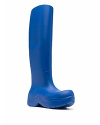 blaue Gummi Chelsea Boots von Bottega Veneta