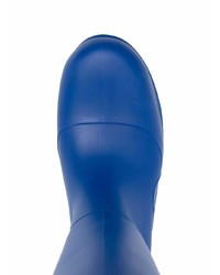 blaue Gummi Chelsea Boots von Bottega Veneta