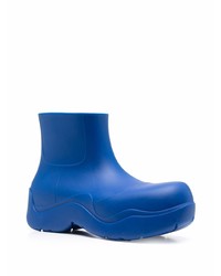 blaue Gummi Chelsea Boots von Bottega Veneta