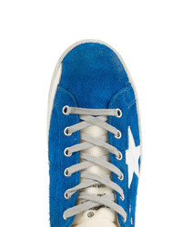 blaue Gummi Turnschuhe von Golden Goose