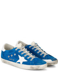 blaue Gummi Turnschuhe von Golden Goose