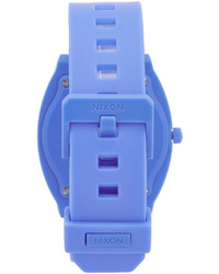 blaue Gummi Uhr von Nixon
