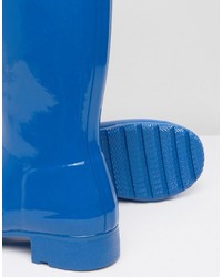 blaue Gummistiefel von Hunter