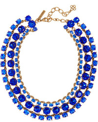 blaue Halskette von Oscar de la Renta