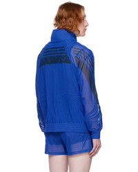 blaue Harrington-Jacke von Olly Shinder