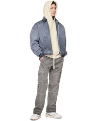 blaue Harrington-Jacke von Les Tien