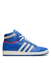 blaue hohe Sneakers aus Leder von adidas