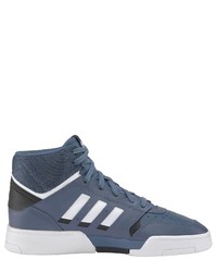 blaue hohe Sneakers aus Leder von adidas Originals