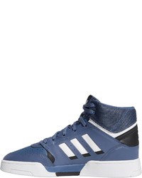 blaue hohe Sneakers aus Leder von adidas Originals