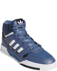 blaue hohe Sneakers aus Leder von adidas Originals