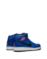 blaue hohe Sneakers aus Leder von Jordan