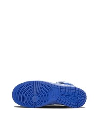 blaue hohe Sneakers aus Leder von Nike