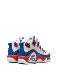 blaue hohe Sneakers aus Leder von Fila