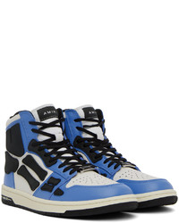 blaue hohe Sneakers aus Leder von Amiri