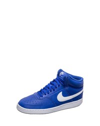 blaue hohe Sneakers aus Leder von Nike Sportswear