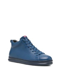 blaue hohe Sneakers aus Leder von Camper