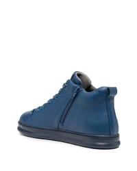 blaue hohe Sneakers aus Leder von Camper