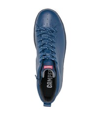 blaue hohe Sneakers aus Leder von Camper