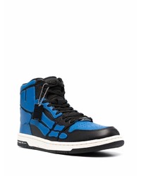 blaue hohe Sneakers aus Leder von Amiri