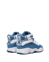 blaue hohe Sneakers aus Segeltuch von Jordan