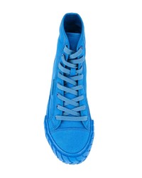blaue hohe Sneakers aus Segeltuch von Both