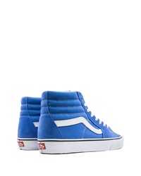 blaue hohe Sneakers aus Segeltuch von Vans