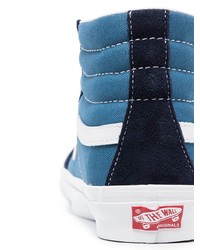 blaue hohe Sneakers aus Segeltuch von Vans