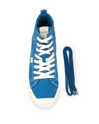 blaue hohe Sneakers aus Segeltuch von Cariuma