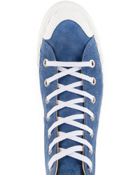 blaue hohe Sneakers aus Wildleder von Chloé