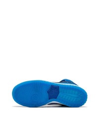 blaue hohe Sneakers aus Wildleder von Nike