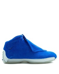 blaue hohe Sneakers aus Wildleder von Jordan