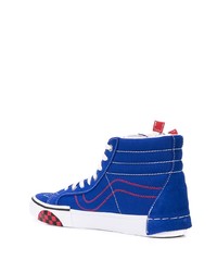 blaue hohe Sneakers aus Wildleder von Vans