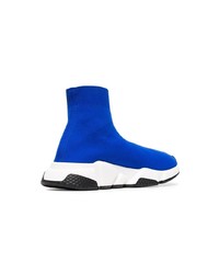 blaue hohe Sneakers von Balenciaga