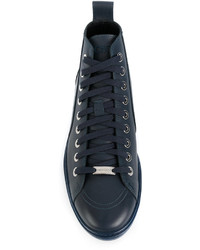 blaue hohe Sneakers von Jimmy Choo