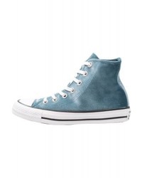 blaue hohe Sneakers von Converse