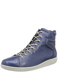 blaue hohe Sneakers von Ecco