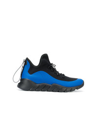 blaue hohe Sneakers von Fendi