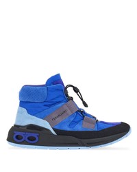 blaue hohe Sneakers von Ferragamo