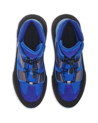 blaue hohe Sneakers von Ferragamo