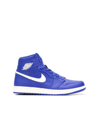 blaue hohe Sneakers von Nike