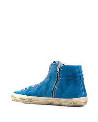 blaue hohe Sneakers von Golden Goose