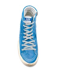 blaue hohe Sneakers von Golden Goose